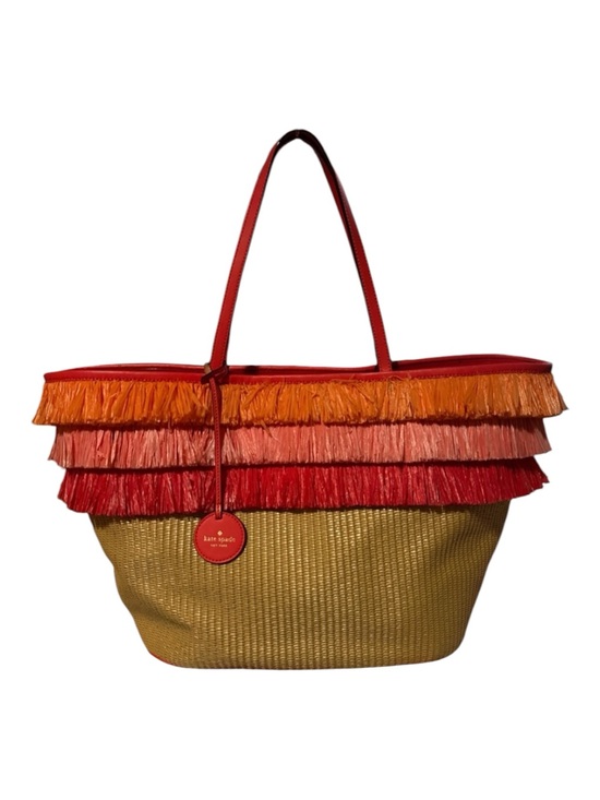 kate spade Handbags - kate spade New York Anabette Straw Fringe Tote in Red, Orange, Pink